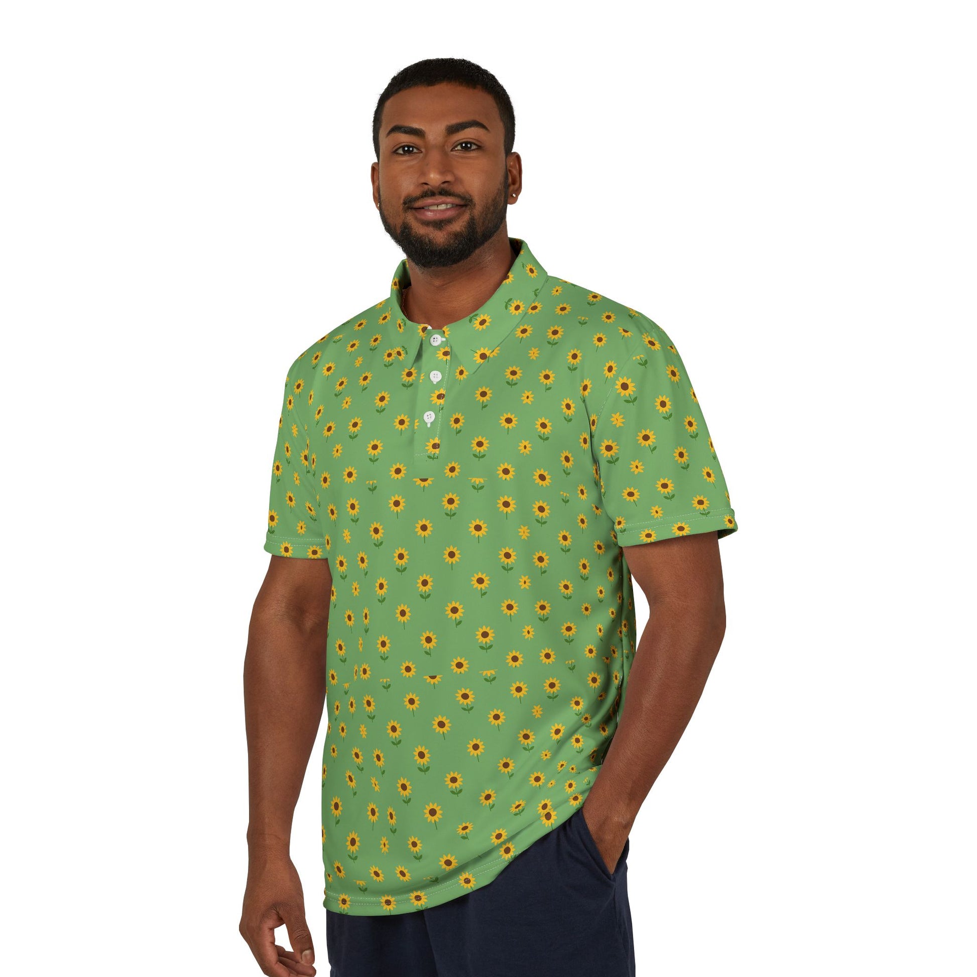 Sunflower Grove Polo Shirt