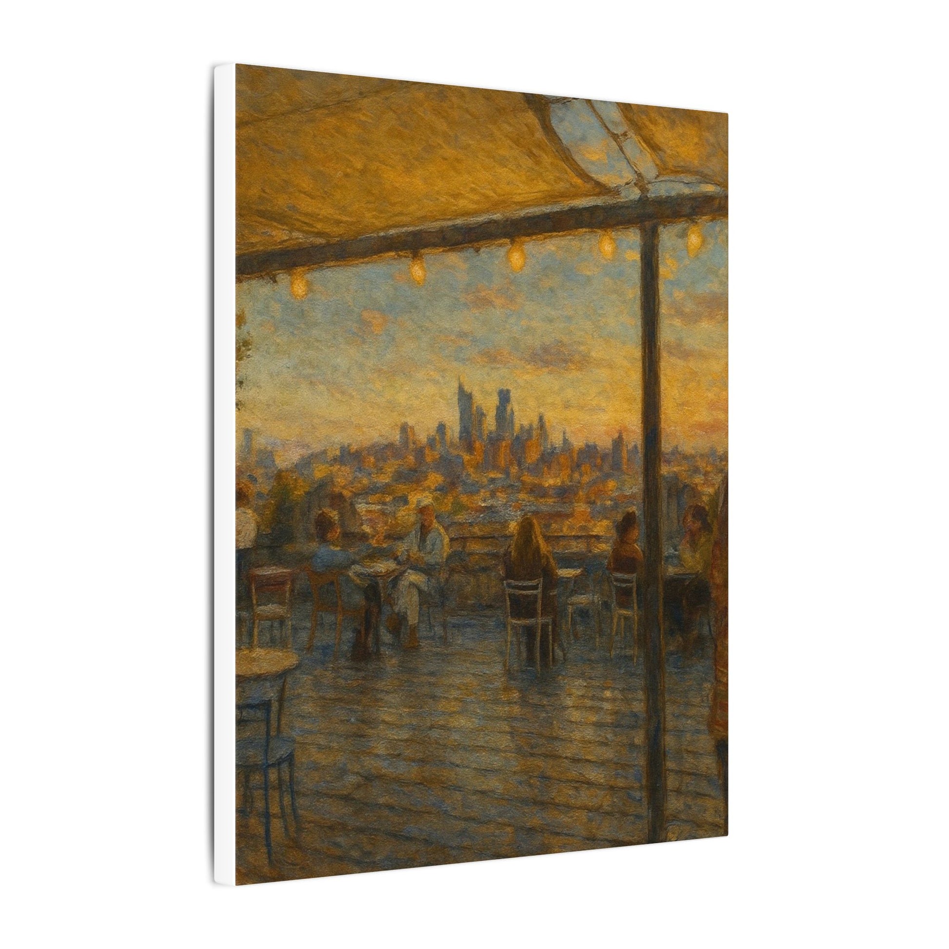 Golden Hour over Philadelphia, Canvas Print by Rachel Tannenbaum