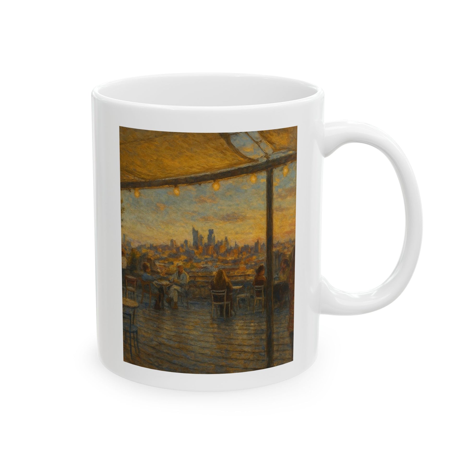 Golden Hour over Philadelphia Ceramic Mug