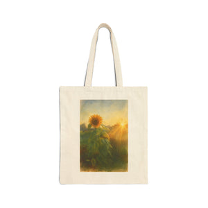 Sunflower Sunset Canvas Tote Bag