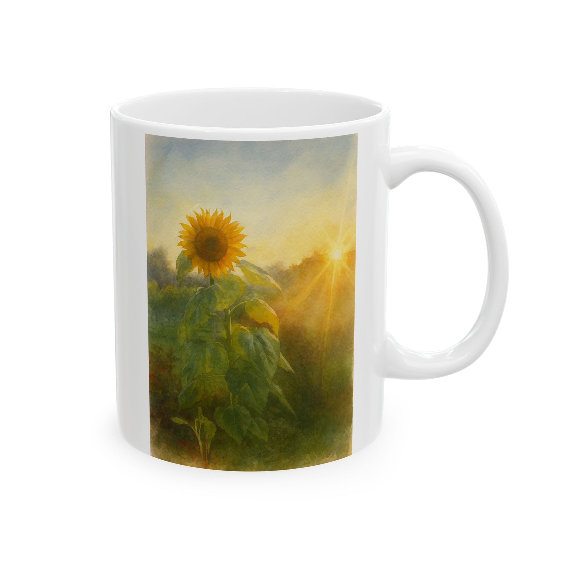 Sunflower Sunset Ceramic Mug