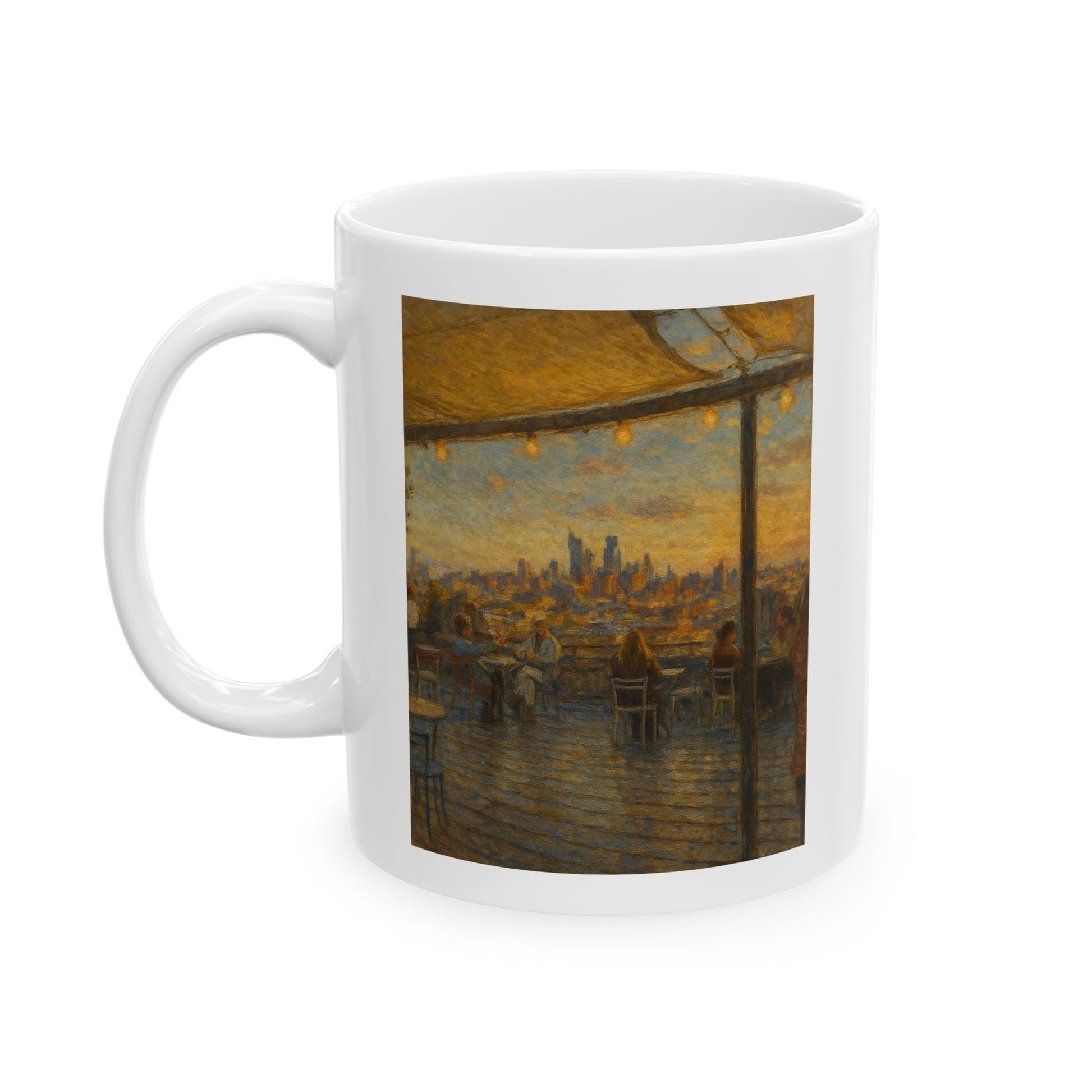 Golden Hour over Philadelphia Ceramic Mug