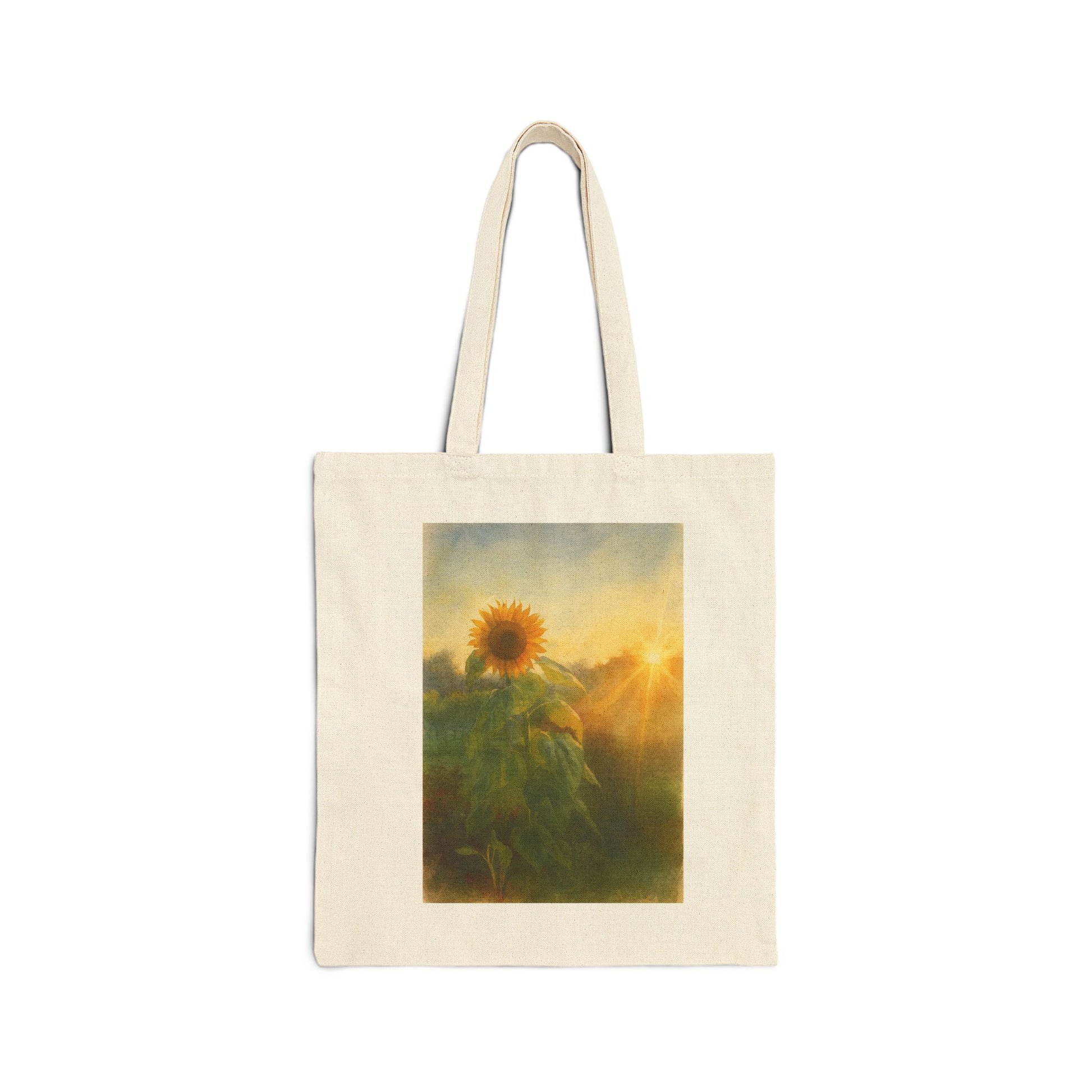 Sunflower Sunset Canvas Tote Bag