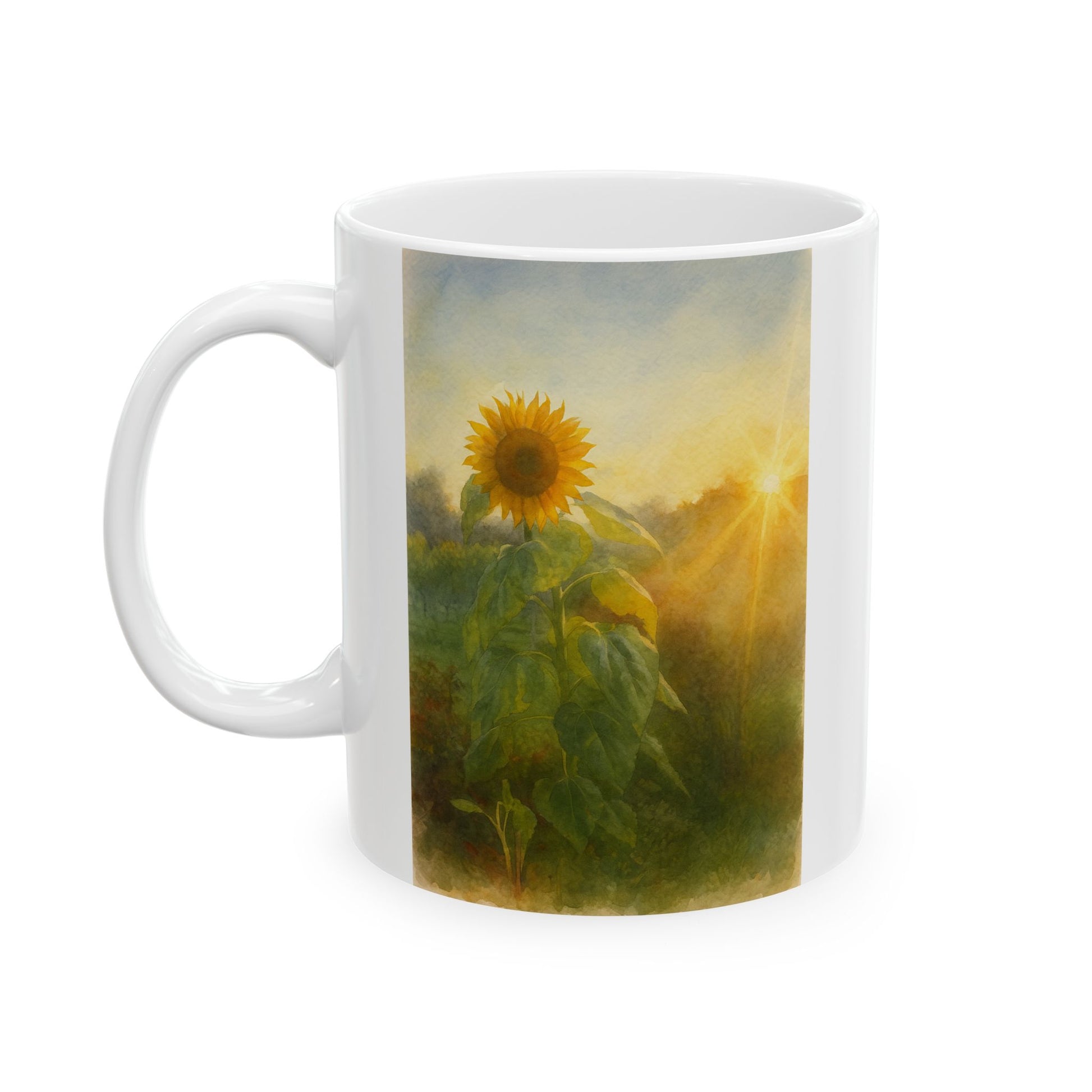 Sunflower Sunset Ceramic Mug
